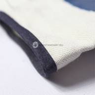 Перчатки маслобензостойкие с нитрильным покрытием, крага (синие) - Перчатки маслобензостойкие с нитрильным покрытием, крага (синие)